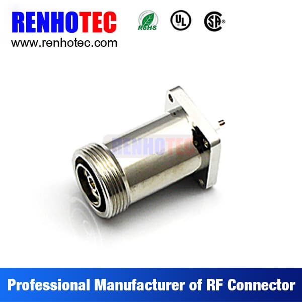 Electrical Type N Female Flange Solder Type Connector